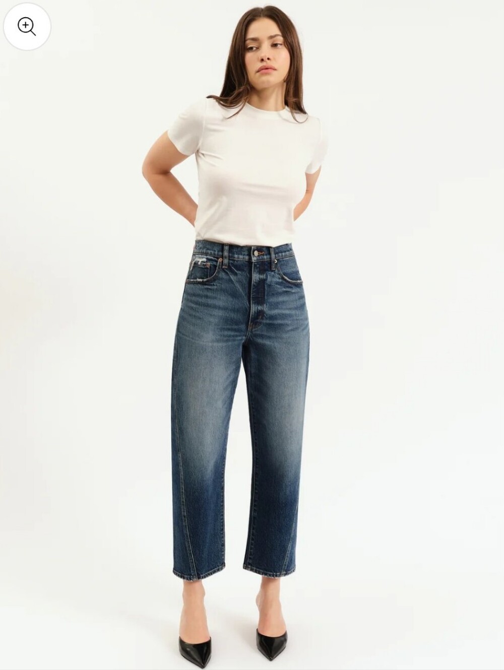 Daze Westward High Rise Barrel Leg in Authentic Size 25 Wide Leg Jeans